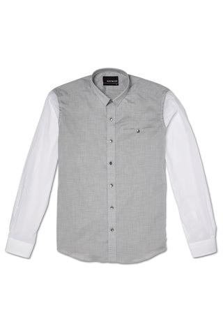 GREY CONTRAST SHORTPOINT SHIRT