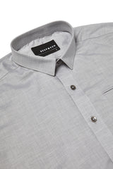 GREY CONTRAST SHORTPOINT SHIRT