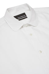 WHITE SHORT SLEEVE SELVEDGE SHIRT