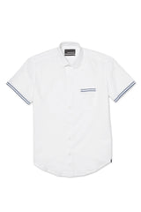WHITE SHORT SLEEVE SELVEDGE SHIRT