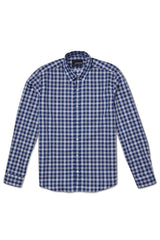 BLUE CHECK CLASSIC COLLAR WITH BUTTONS