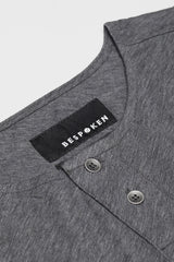 GREY LONG SLEEVE HENLEY