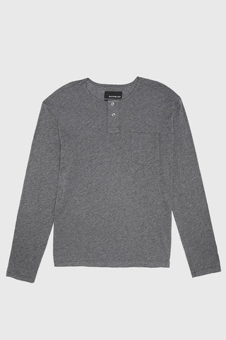 GREY LONG SLEEVE HENLEY