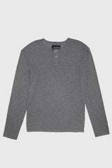 GREY LONG SLEEVE HENLEY