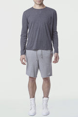 GREY LONG SLEEVE HENLEY