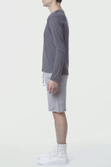 GREY LONG SLEEVE HENLEY