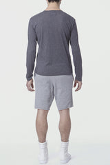 GREY LONG SLEEVE HENLEY