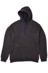 CHARCOAL QUILTED HOODY