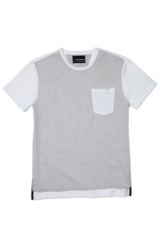 WHITE FRONT BACK TEE