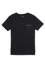 BLACK SELVEDGE POCKET TEE
