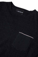 BLACK SELVEDGE POCKET TEE