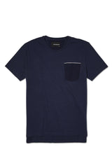 NAVY SELVEDGE POCKET TEE